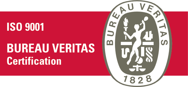 ISO 9001 certified by Bureau Veritas