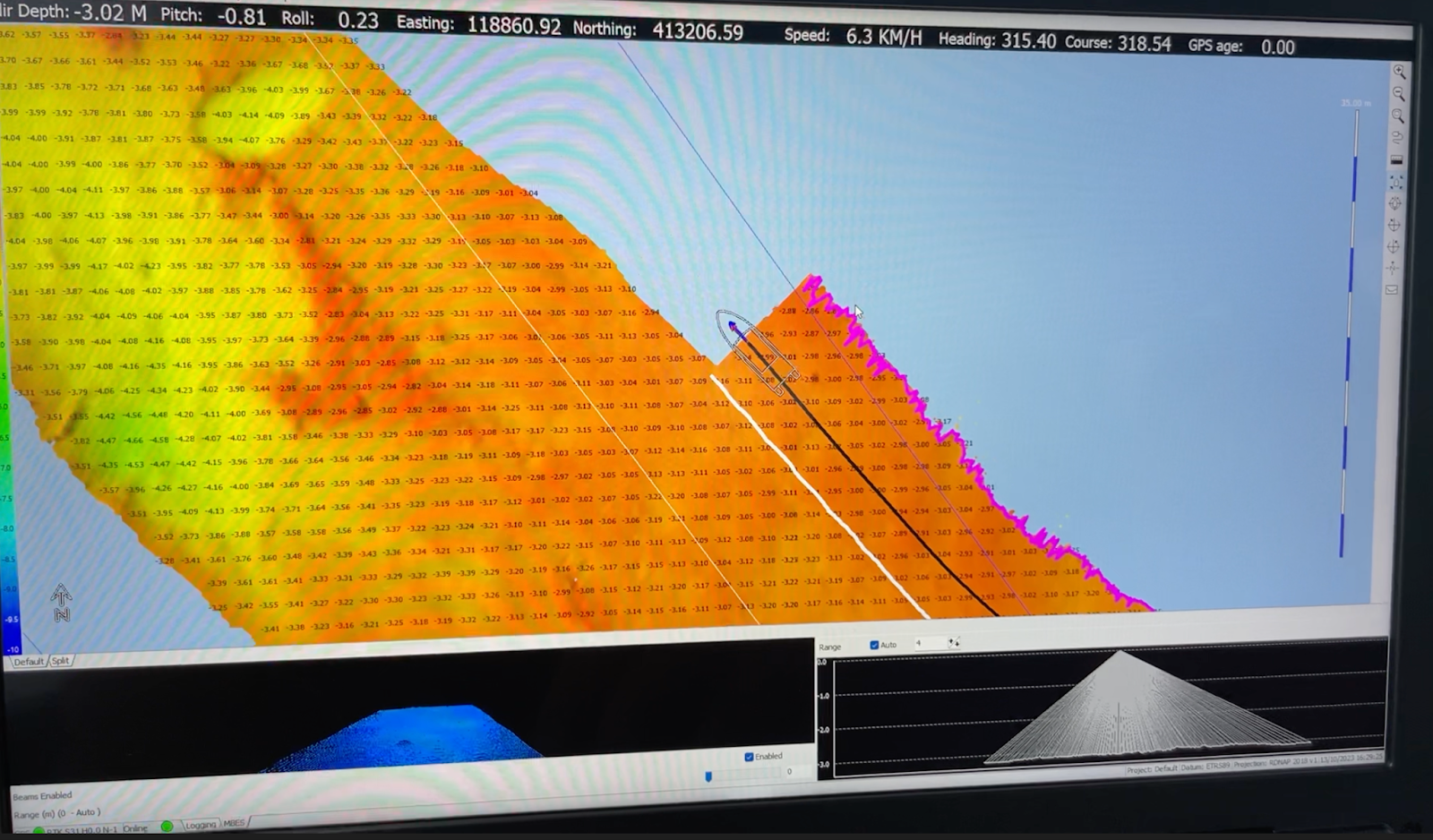 Installations of New Viking Multibeam Survey System