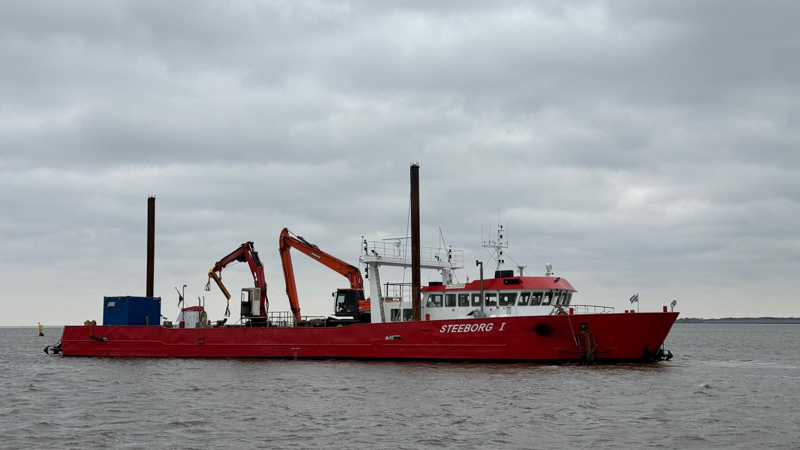 Software updates and checks for maintenance craft & cable ship Steeborg I