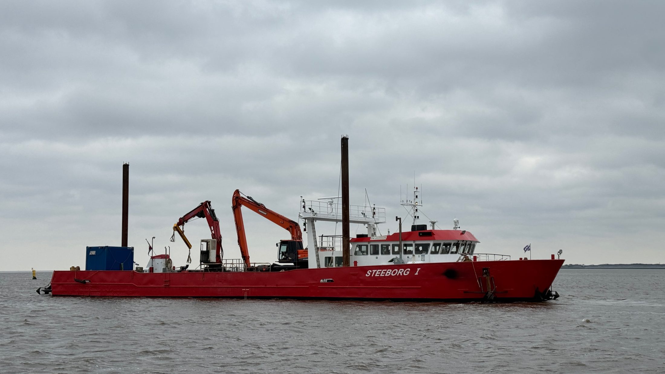 Software updates and checks for maintenance craft & cable ship Steeborg I
