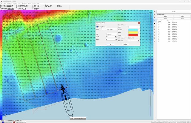 Viking split barge dump-site visualisation